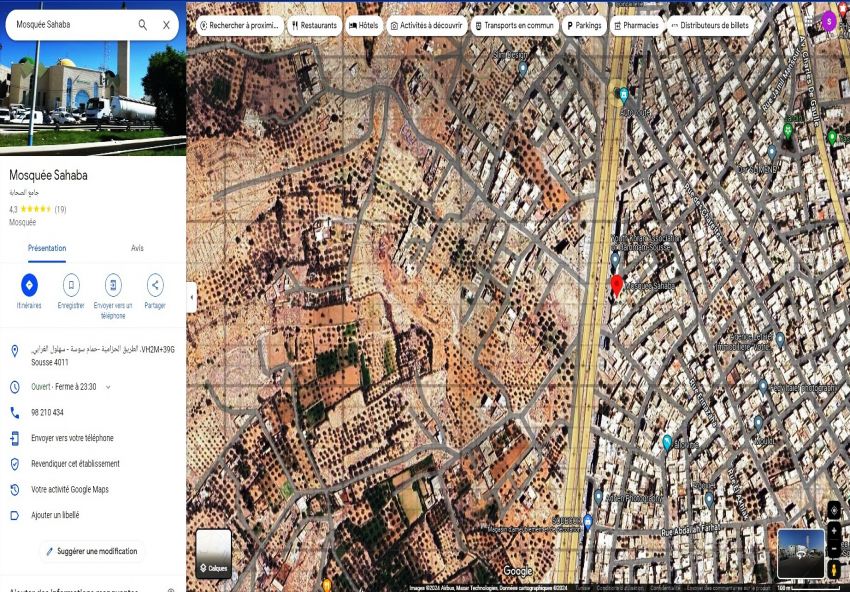 #Terrain [#400m²] En Face #Mosquée Sahaba #Hammem Sousse