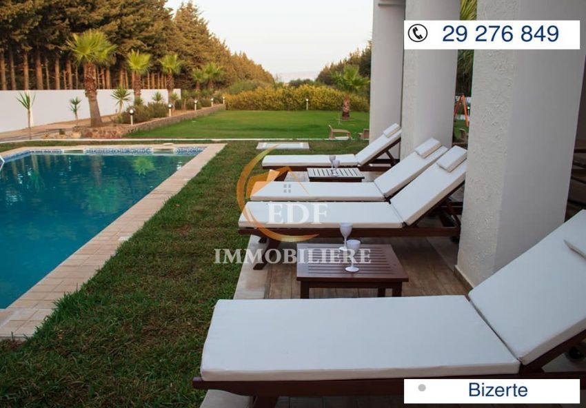 Réf 5478 : Charmante Villa avec piscine à Bizerte