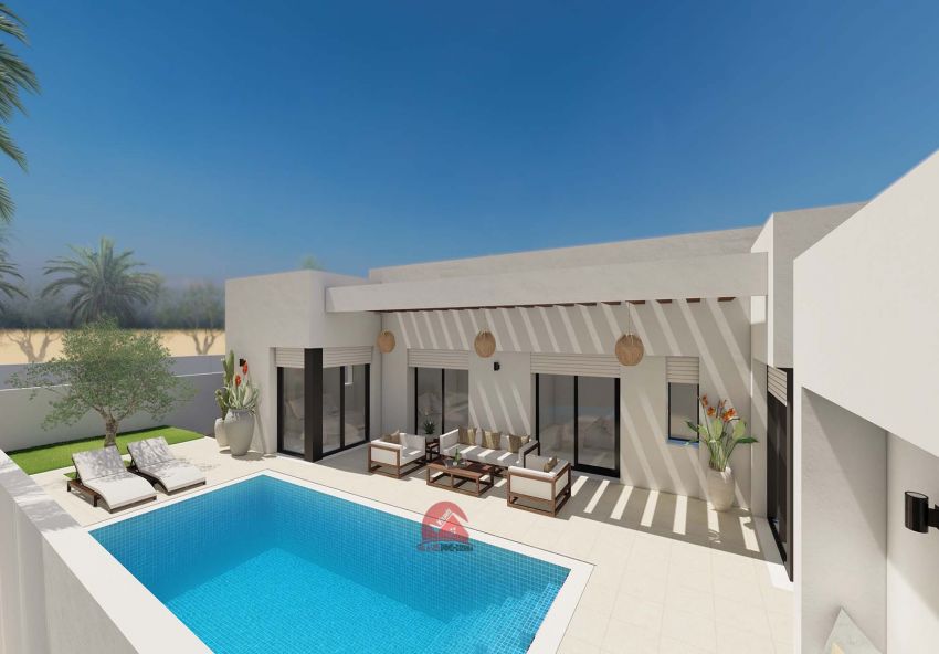 Vente villa à Houmt Souk Djerba - Zone urbaine - titre bleu individuel